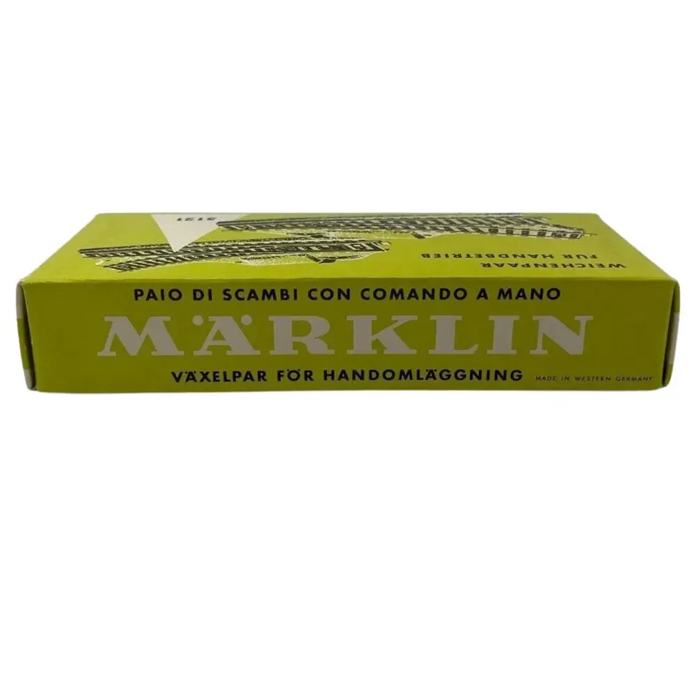 Märklin 5121 Pair of Points For Hand Lever Operation - EMPTY BOX ONLY - Nice